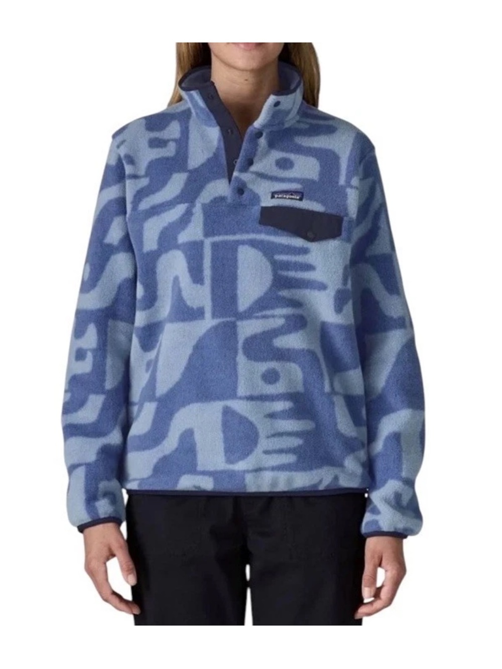NWT Patagonia Women's Synchilla Snap-T Fleece Size XS Mother Tree Blue $139